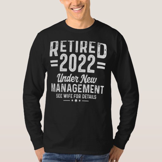 退職2022私の問題ではない妻の詳細 Tシャツ (正面)