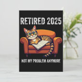 退職2025 退職した 2025問題なし 招待状 (スタンド正面)