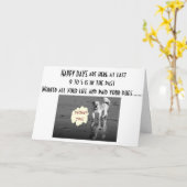 退職-おめでとう日がやっと来た!!! カード (黄色い花)