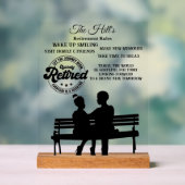 退職 アクリルサイン (ニュートラル)