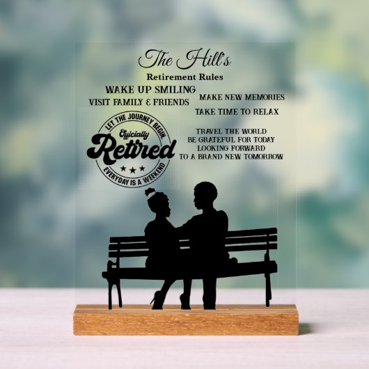 退職 アクリルサイン (ニュートラル)