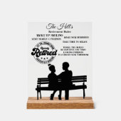 退職 アクリルサイン (正面)