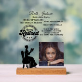 退職 アクリルサイン (ニュートラル)