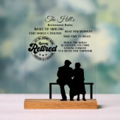 退職 アクリルサイン (ニュートラル)