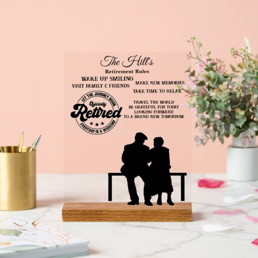 退職 アクリルサイン (ウェディング)