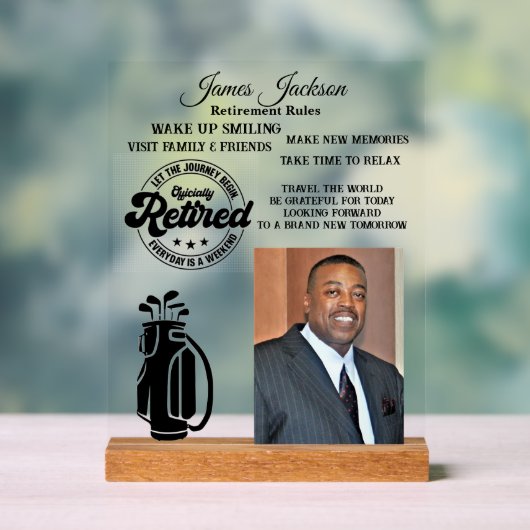 退職 アクリルサイン (ニュートラル)