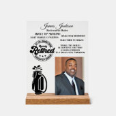 退職 アクリルサイン (正面)