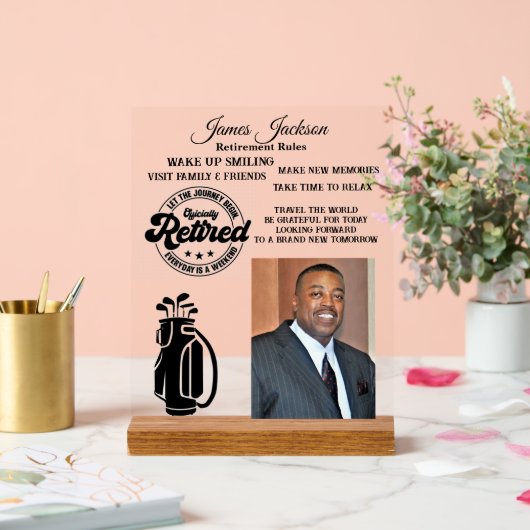 退職 アクリルサイン (ウェディング)