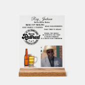 退職 アクリルサイン (正面)