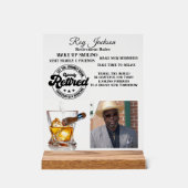 退職 アクリルサイン (正面)