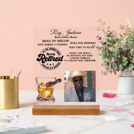 退職 アクリルサイン (ウェディング)