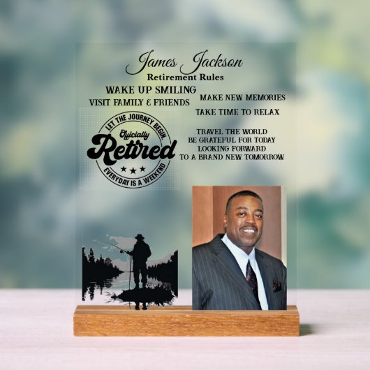 退職 アクリルサイン (ニュートラル)