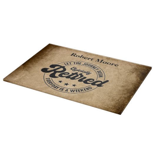 退職 カッティングボード (角)