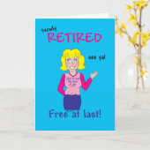 退職 カード (黄色い花)