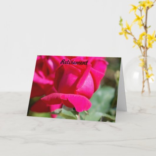 退職 カード (黄色い花)