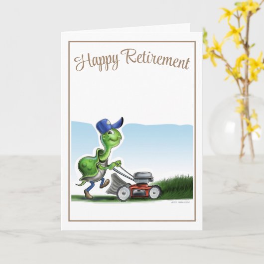 退職 カード (黄色い花)