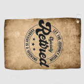 退職 ゴルフタオル (横)