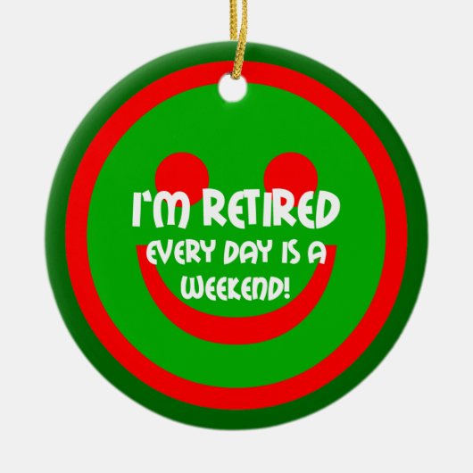 退職 セラミックオーナメント (正面)