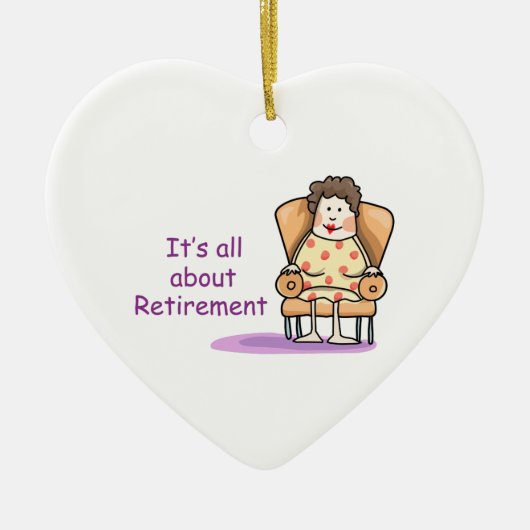 退職 セラミックオーナメント (正面)