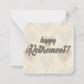 退職 ノートカード (正面)