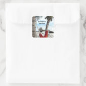 退職：ハンモックオンビーチ スクエアシール (バッグ)