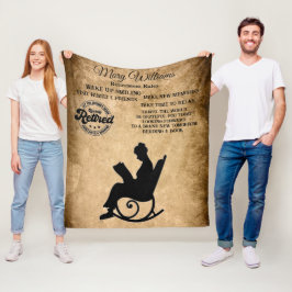 退職 フリースブランケット