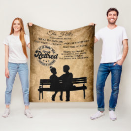 退職 フリースブランケット