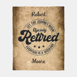 退職 フリースブランケット