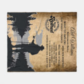 退職 フリースブランケット (正面(横))