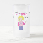 退職 フロストグラスビールジョッキ (中央)