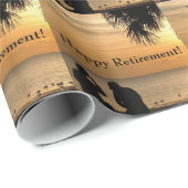 退職、フロリダの日没のカップル、ギフト用包装紙 ラッピングペーパー (ロールコーナー)