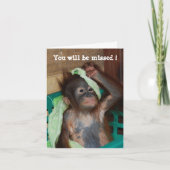 退職、プロモーションまたは移動 カード (正面)