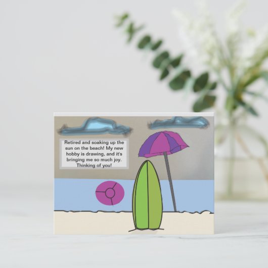 退職 ポストカード (スタンド正面)