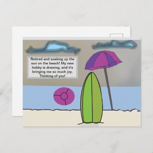 退職 ポストカード (正面/裏面)