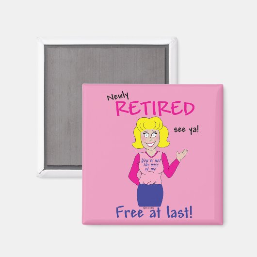 退職 マグネット (正面/裏面)