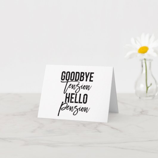 ***退職***ユーモアとおめでとう カード (小さな植物)