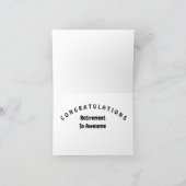 ***退職***ユーモアとお祝いカード カード (内部)