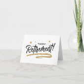 ***退職***ユーモアとお祝いカード カード (正面)