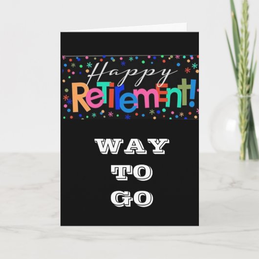 ***退職***ライフおめでとう カード (正面)