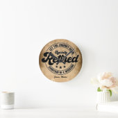 退職 ラウンド壁時計 (ホーム)