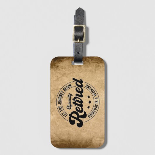 退職 ラゲッジタグ (正面縦)