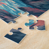 退職、リラックスビーチジグソーパズル ジグソーパズル (側面)