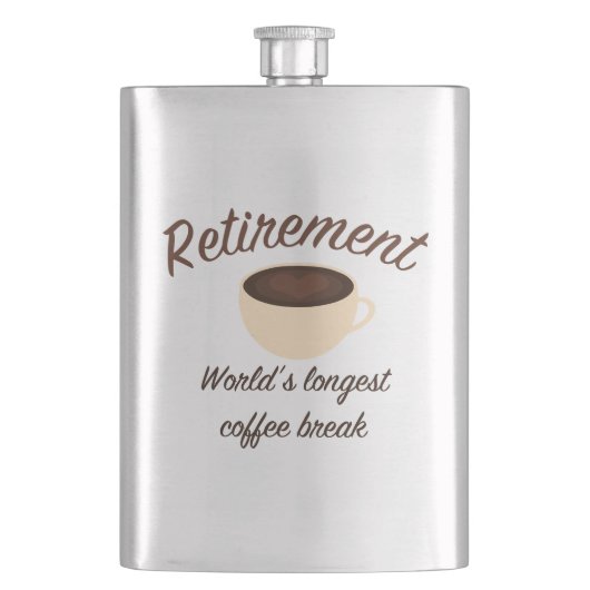 退職: 世界で最も長い休憩 フラスク (正面)