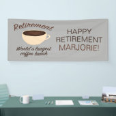 退職: 世界で最も長い休憩 横断幕 (トレードショー)