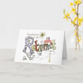 *退職*人生で「あなた」を楽しむ行う時間 カード (黄色い花)