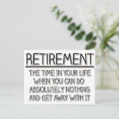 退職: 何もしない時間 ポストカード (スタンド正面)