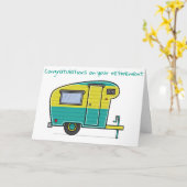 **退職**余暇/余暇の生活を望む楽しむ カード (黄色い花)