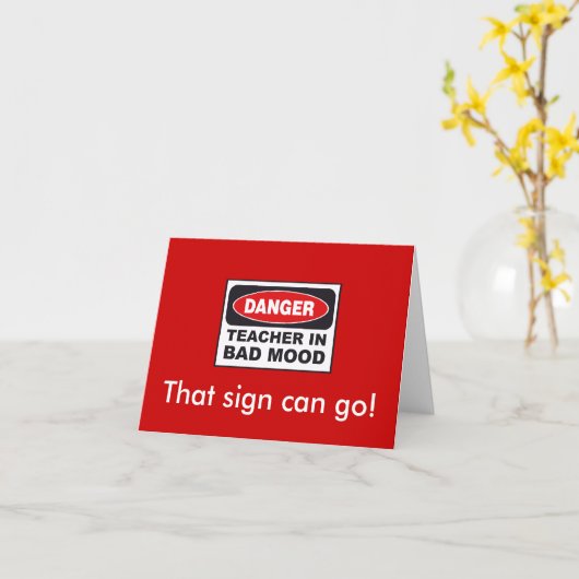 退職-先生 カード (黄色い花)