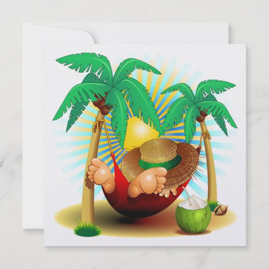 退職、懇親会、休暇、招待状- SRF 招待状 (正面)