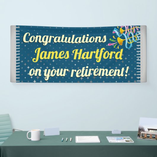 退職 横断幕 (トレードショー)